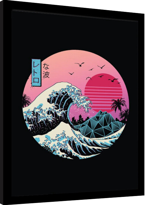 Poster incorniciato Vincent Trinidad - The Great Wave