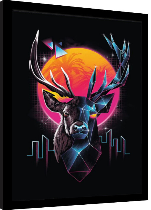 Ingelijste poster Vincent Trinidad - Rad Stag