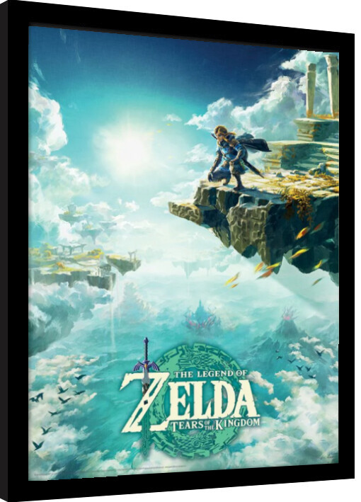 Obraz na zeď - The Legend of Zelda: Tears of the Kingdom - Hyrule Skies, 34.3x44.5 cm