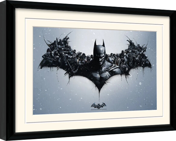 Ingelijste poster Batman: Akham Origins - Logo