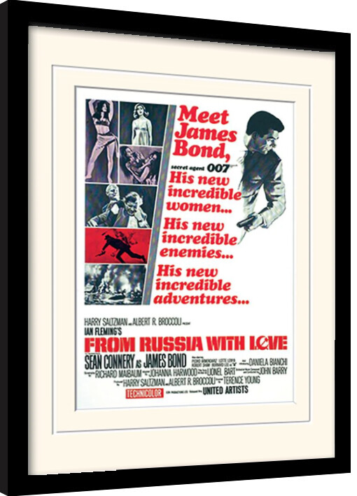 Obraz na zeď - James Bond - From Russia With Love, 34.3x44.5 cm