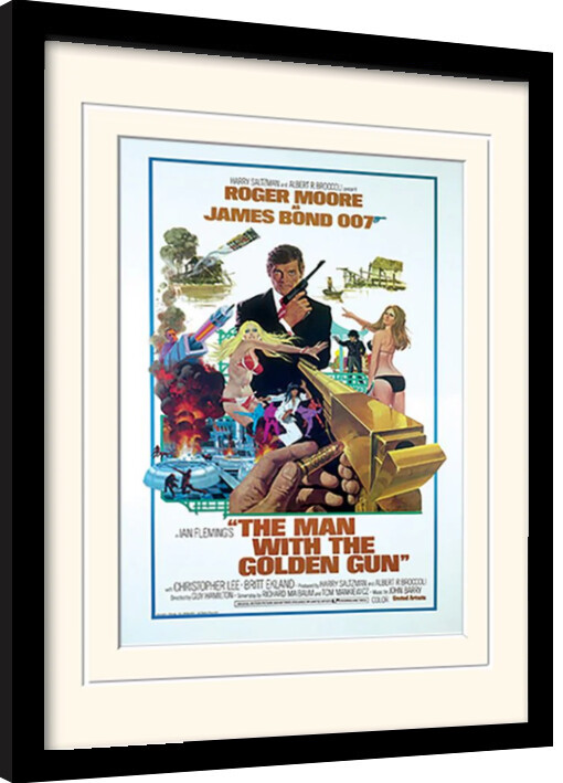 Poster incorniciato James Bond - Man With Golden Gun