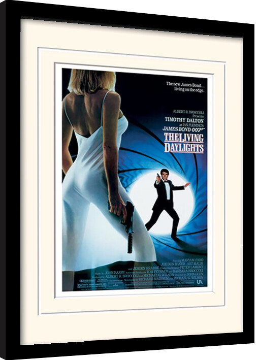 Poster incorniciato James Bond - The Living Daylights