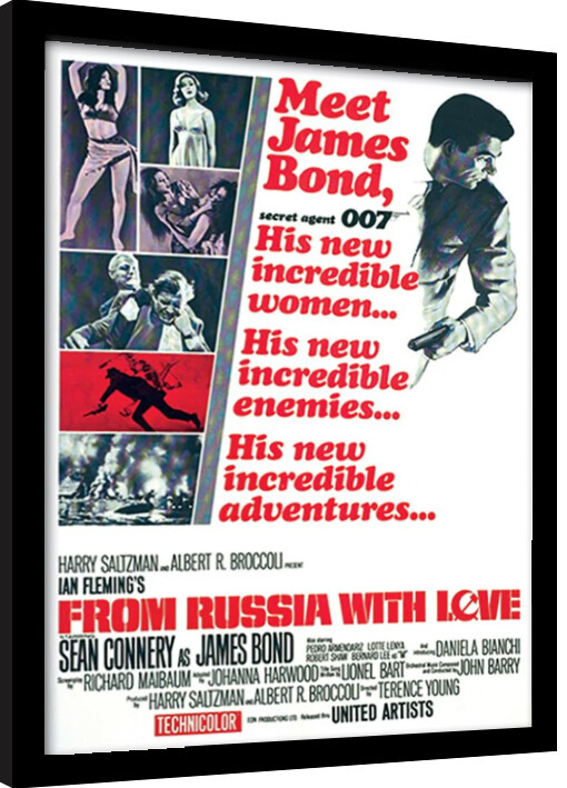 Obraz na zeď - James Bond - From Russia With Love, 34.3x44.5 cm