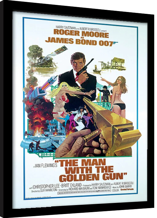 Rámovaný plakát James Bond - Man With Golden Gun