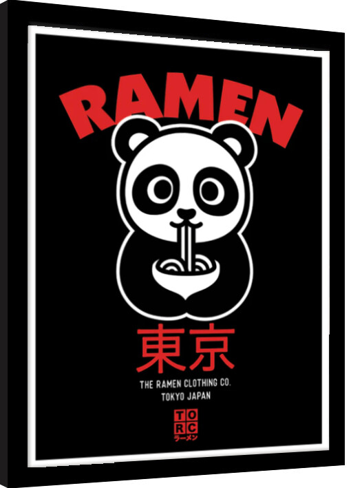 Poster incorniciato The Original Ramen Company - Panda