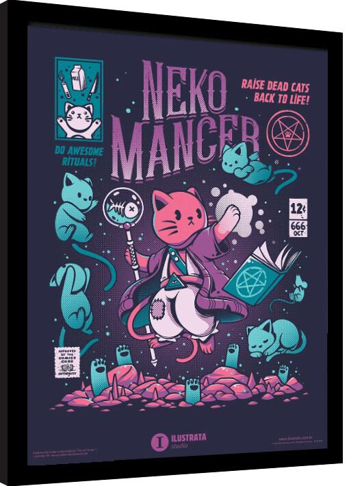 Ingelijste poster Ilustrata - Nekomancer
