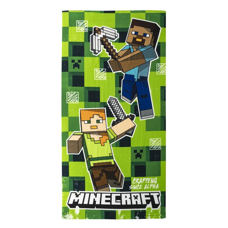 Handtuch Minecraft - Alex & Steve