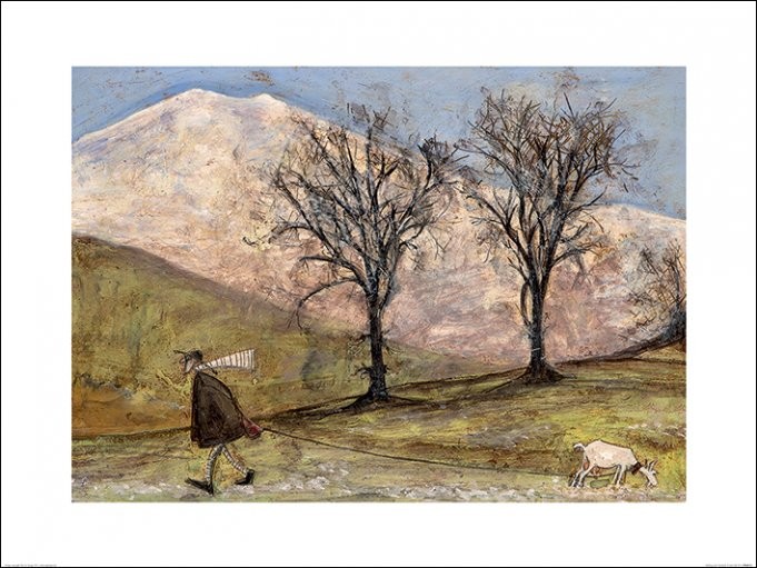 Kunstdruk Sam Toft - Walking with Mansfield