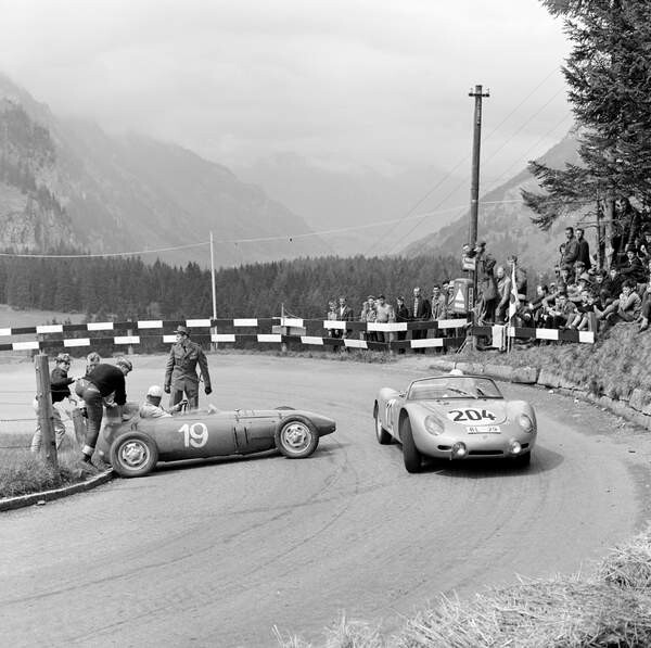 Plakát, Obraz - Switzerland Motorsport Heini Walter, 1961, 40 × 40 cm