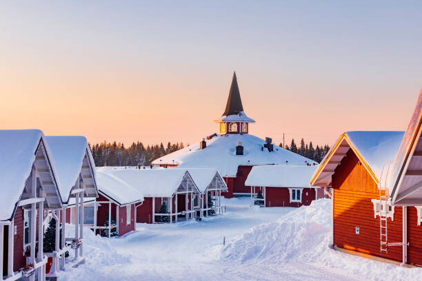 Fotografie Santa Claus village in Rovaniemi, Finland, maydays, 40x26.7 cm