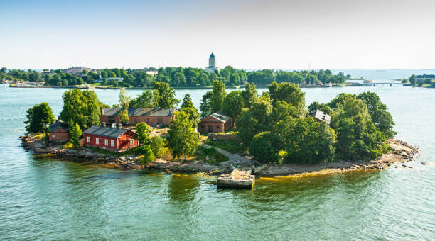 Fotografie Islands near Helsinki in Finland, alan64, 40x22.5 cm