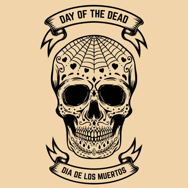 Ilustrace Day of the Dead. Dia de, ioanmasay, 40x40 cm