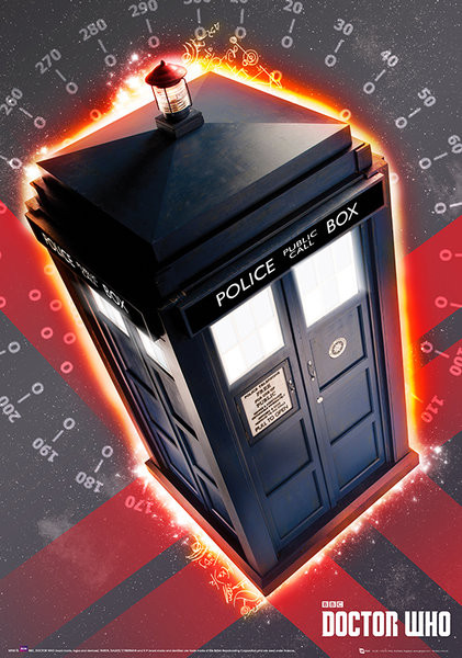 Doctor Who - Tardis - Metalický plakát