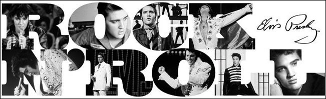 Kunstdruk Elvis Presley - Rock n' Roll