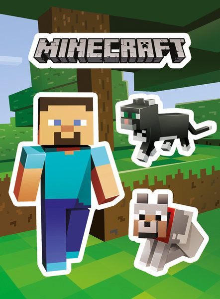 Samolepky Minecraft - Steve and Pets