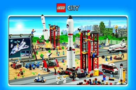 Gerahmte Poster Lego - City (space)