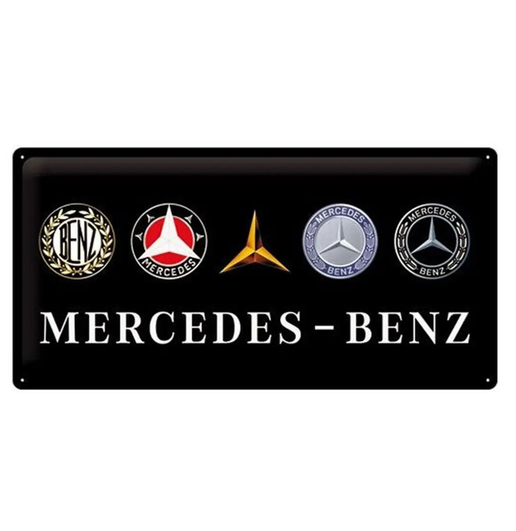 Metallschild Mercedes-Benz - Logos