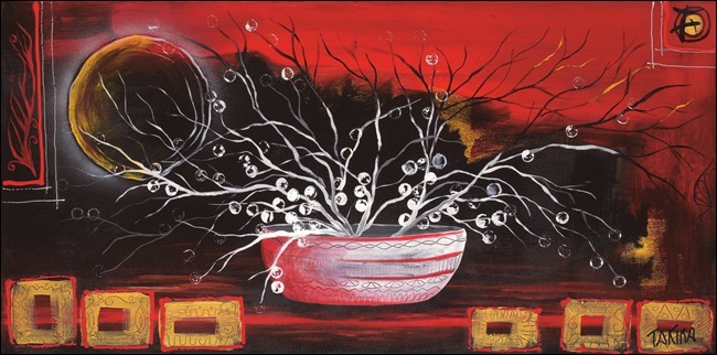 Kunsttryk Rosso oriente