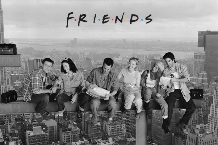 Gerahmte Poster Friends - Lunch atop a Skyscraper
