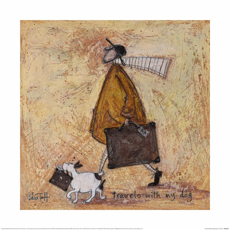 Konsttryck Sam Toft - Travels With The Dog