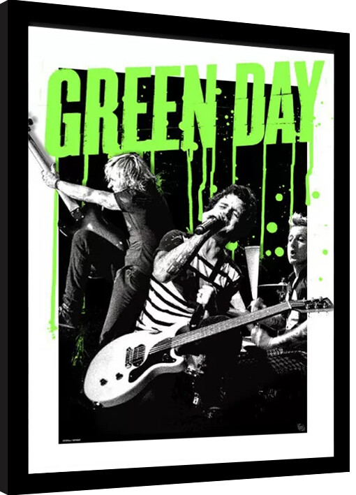 Keretezett poszter Green Day - Live