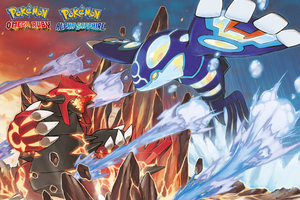 Poster Pokemon - Groudon and Kyogre