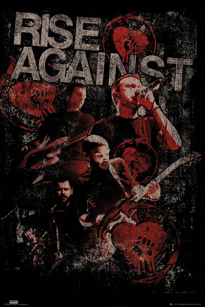 Gerahmte Poster Rise against - Posterize