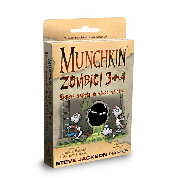 Desková hra Munchkin Zombíci 3+4