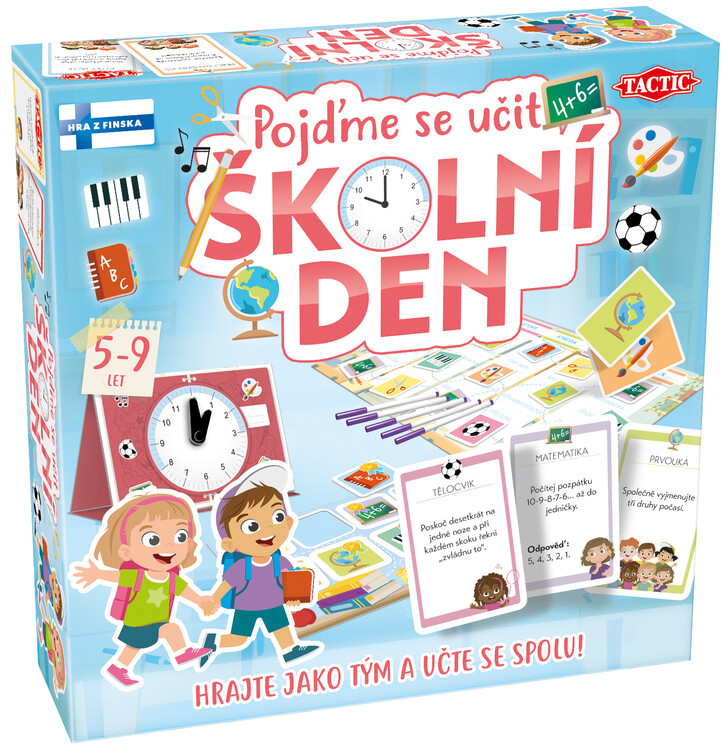 Desková hra Pojďme se učit: Školní den