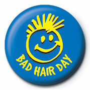 Button BAD HAIR DAY