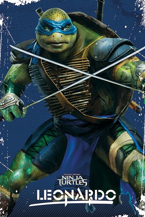 Poster Teenage Mutant Ninja Turtles Leonardo Wall Art 3+1