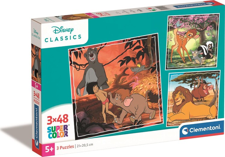 Puzzle Disney - Classics, (3x) 48 ks