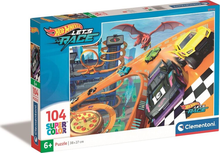 Puzzle Hot Wheels, 104 ks