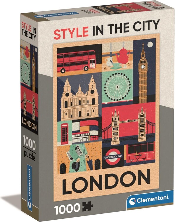 Puzzle Style in the City London, 1000 ks