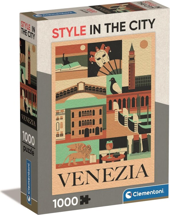 Levně Puzzle Compact Box - Style in the City Venezia, 1000 ks
