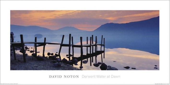 Umělecký tisk Dřevěné molo - David Noton, Cumbria