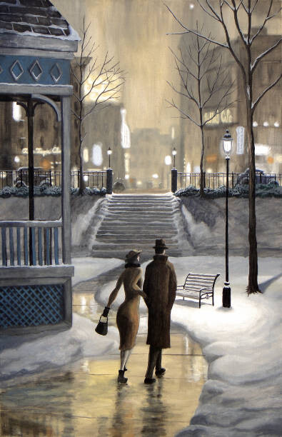 Ilustrace Shortcut Through the Park, Dave Rheaume Artist, 26.7 × 40 cm