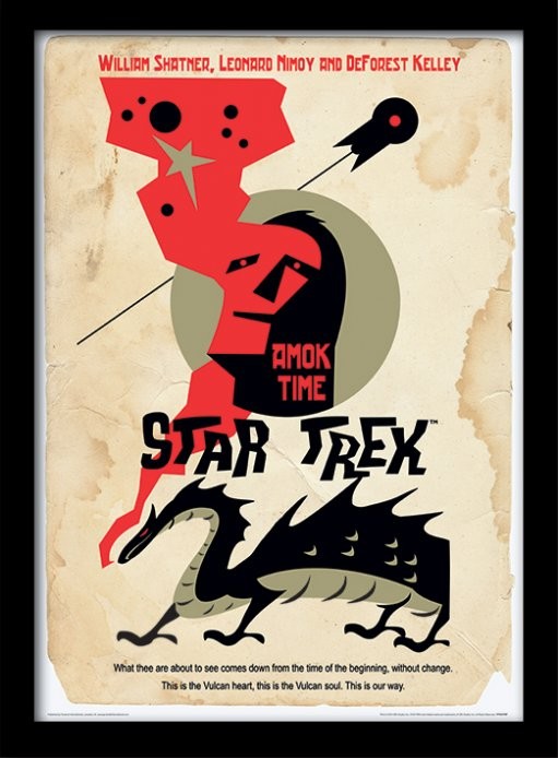 Oprawiony plakat Star Trek - Amok Time