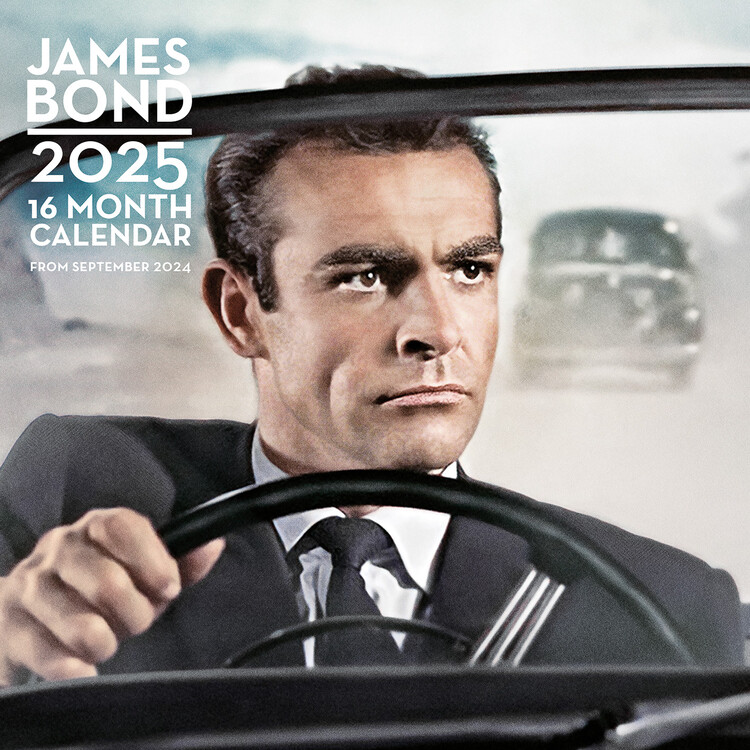 Kalendář 2025 James Bond, 30 x 30 cm