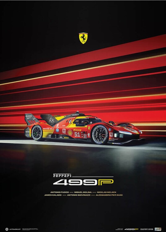 Kunstdruk Ferrari 499P - 2024