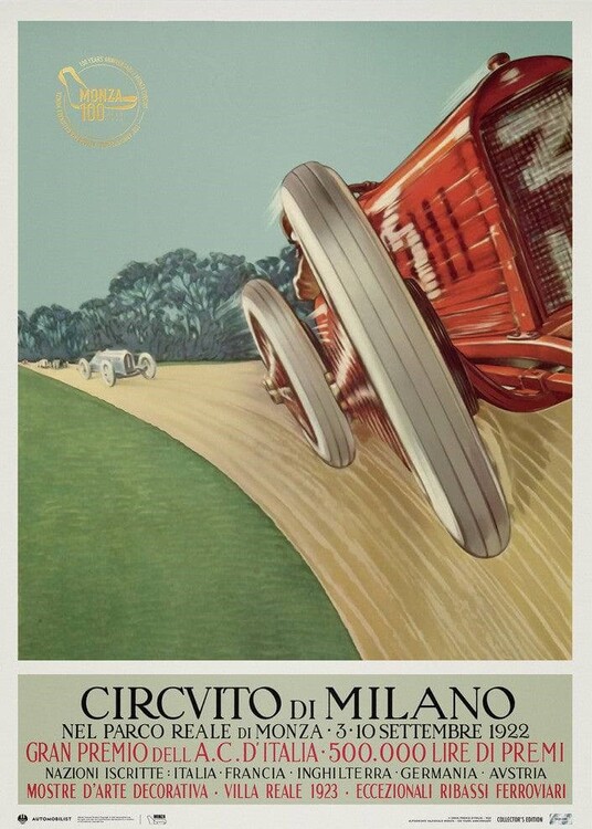 Stampa d'arte Monza Circuit - 100 Years Anniversary - 1922