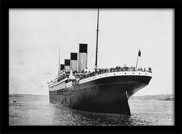Rámovaný plakát Titanic (3)