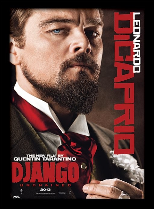 Oprawiony plakat Django - Leonardo DiCaprio