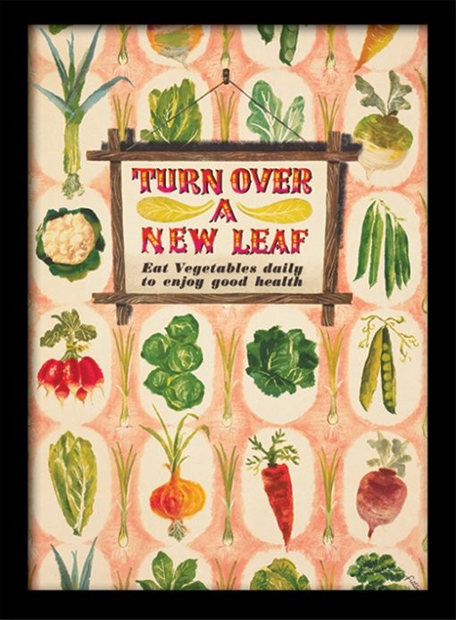 Gerahmte Poster IWM - Turn Over A New Leaf