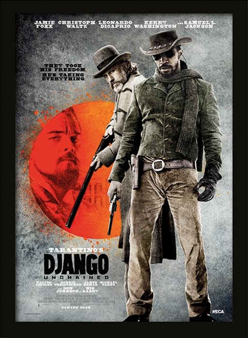 Gerahmte Poster Django Unchained - Thez Took His Freedom