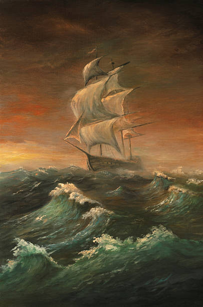 Levně Plakát, Obraz - The rough sea, Pobytov, 26.7 × 40 cm