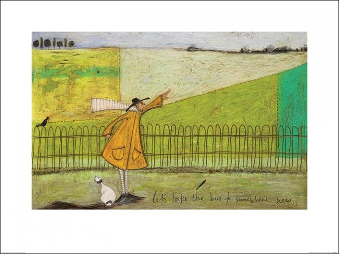 Umělecký tisk Sam Toft - Let's Take The Bus To Somewhere New