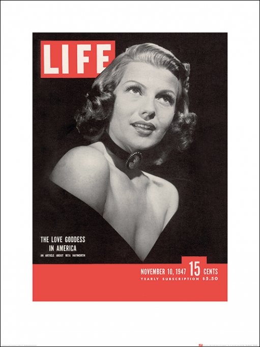 Umělecký tisk Time Life - Life Cover - Rita Hayworth
