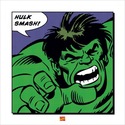 Reproducción de arte Hulk - Smash